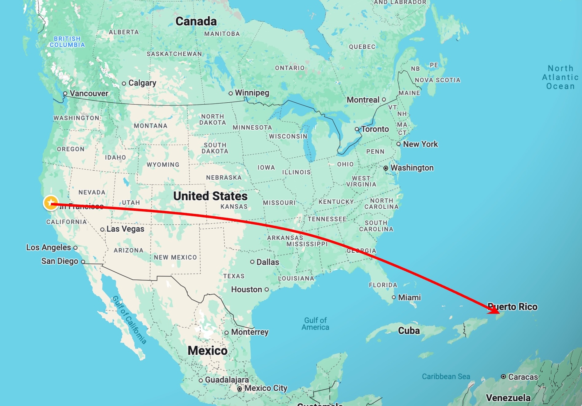 Los Altos to San Juan